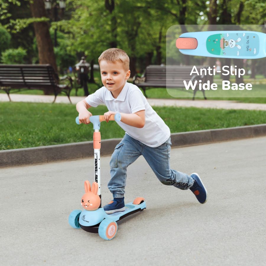 Road Runner Bunny Scooter For Kids With PU LED Wheels - R for Rabbit