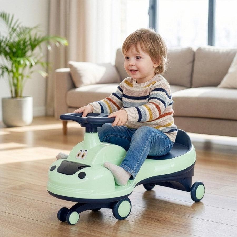 Iya Iya Zippy Swing Car For Kids - Sea Green