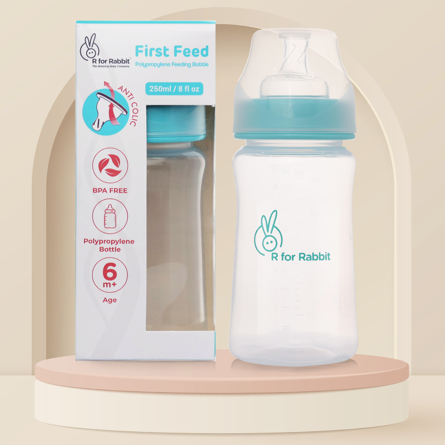 R for Rabbit First feed 250 ml PP Feeding Bottle