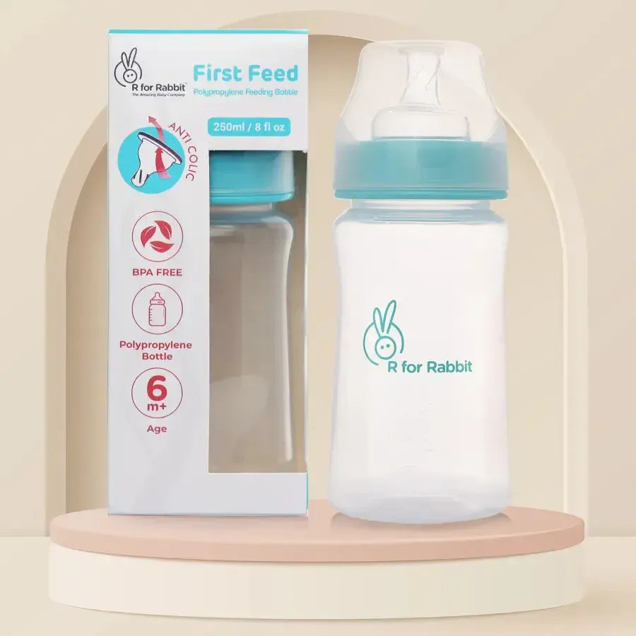 First feed 250 ml PP Feeding Bottle - Sea Green