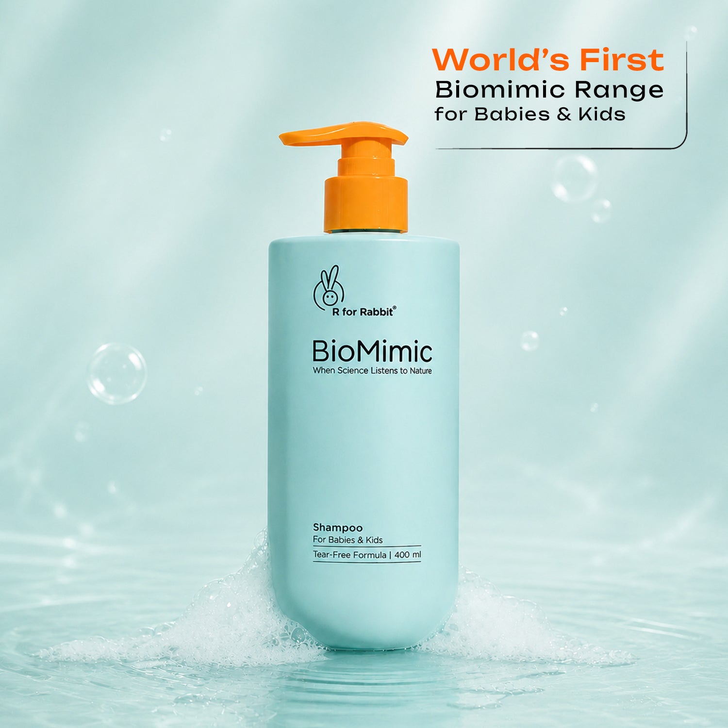 BioMimic Baby Shampoo - Sulphate Free, Tear Free, With Ceramides 400ml