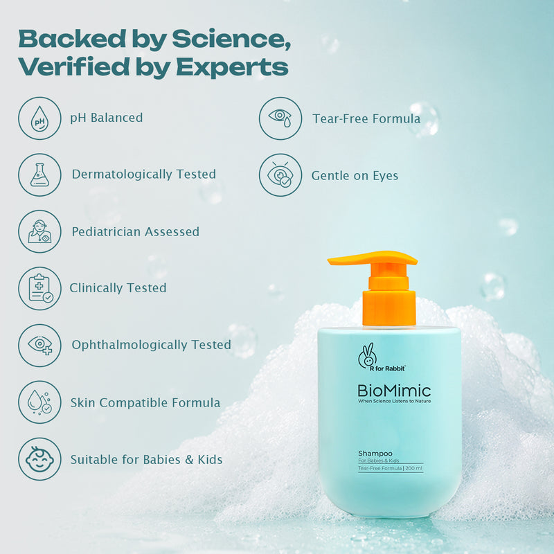 BioMimic Baby Shampoo - Sulphate Free, Tear Free, With Ceramides 200ml