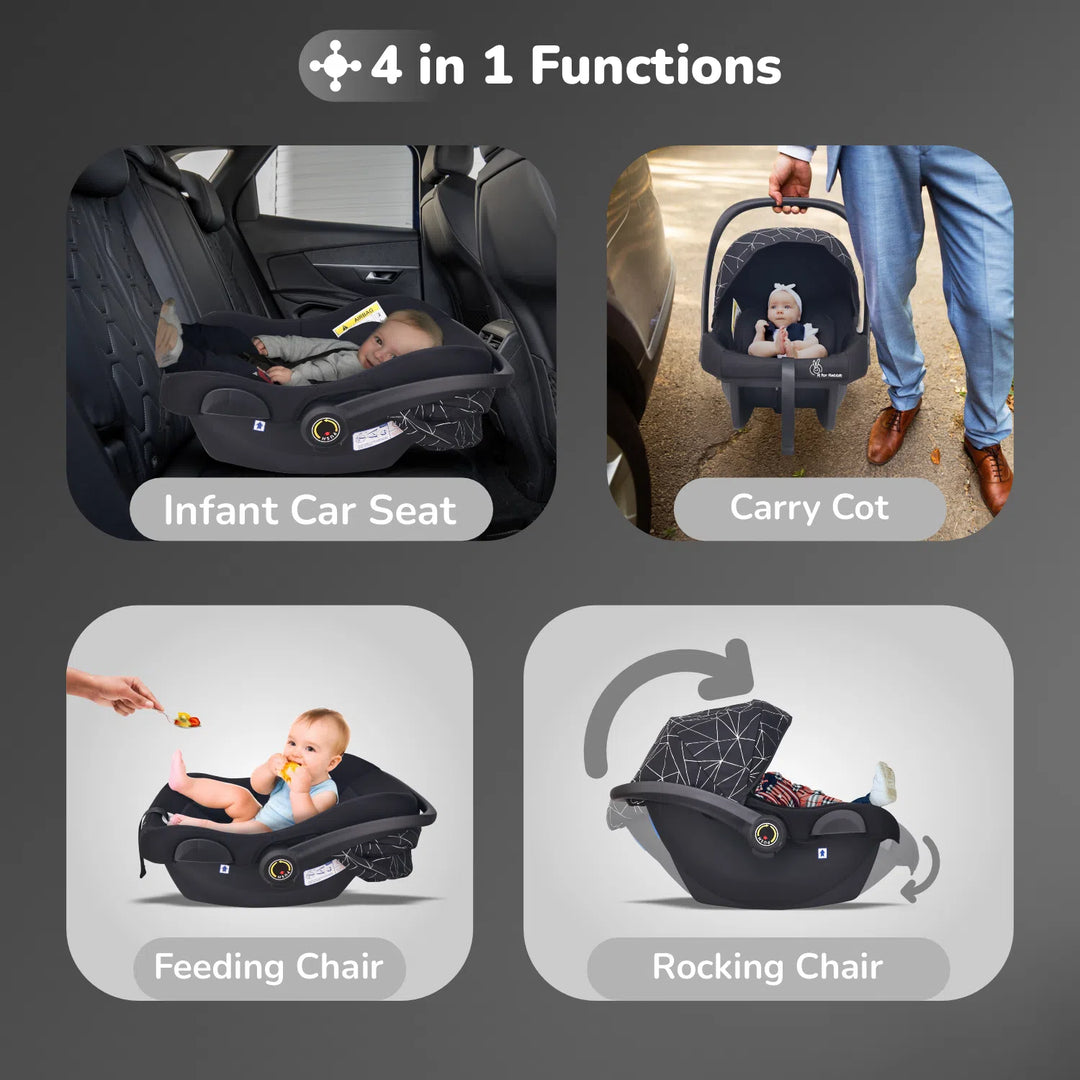 Pccapoo Picaboo NXG Multi Use Baby Travel System Silver Black With Personalized ...