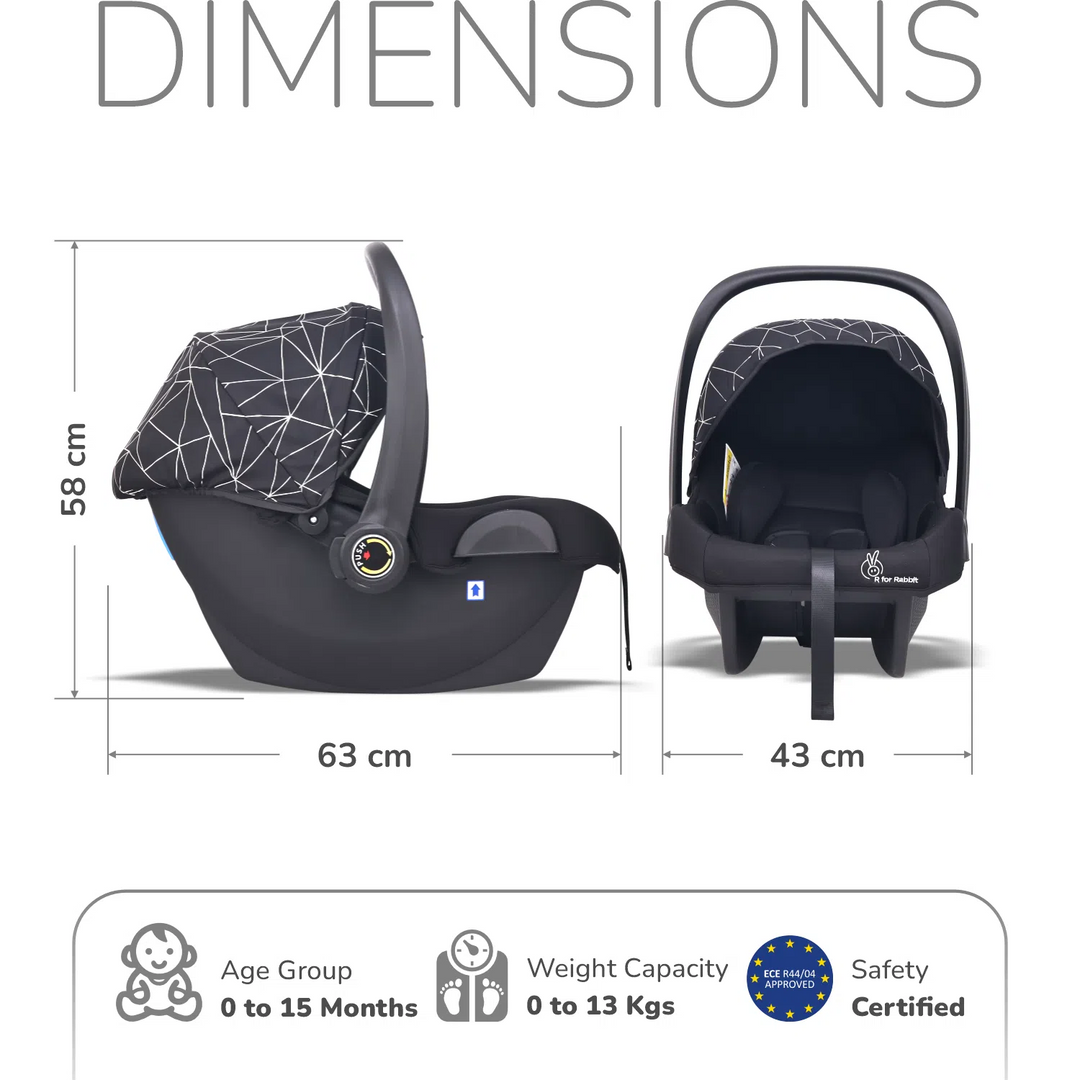 Pccapoo Picaboo NXG Multi Use Baby Travel System Silver Black With Personalized ...