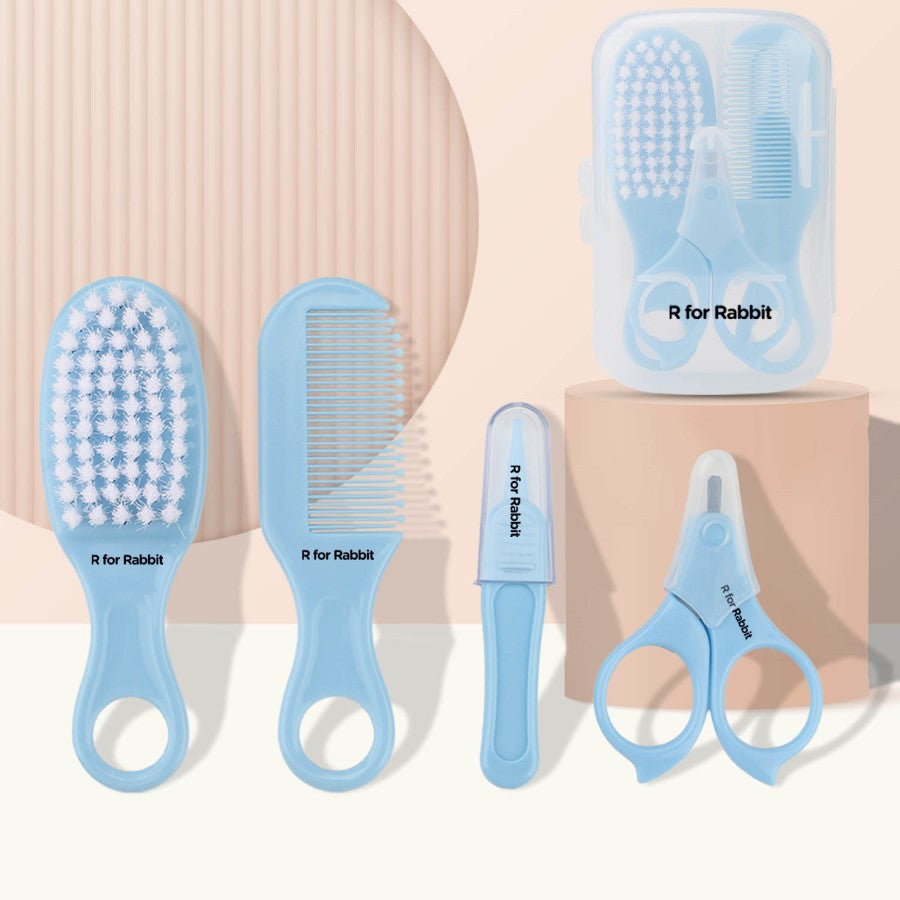 Stylo Totcare Set New Born Grooming Kit - Sky Blue