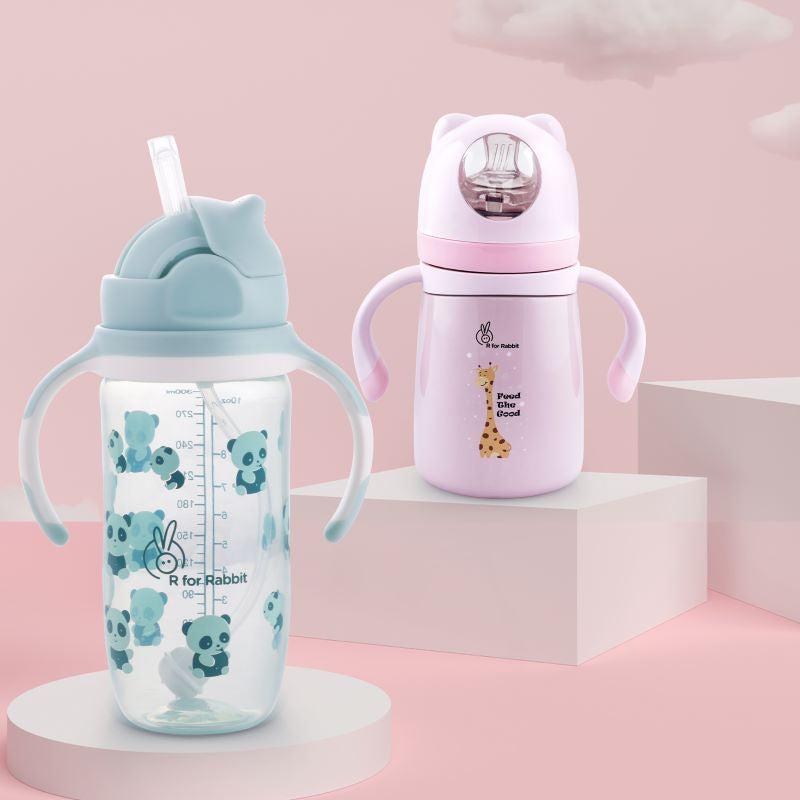 R for Rabbit's Steebo Giffy SS 300ML Bottle + Bubble Sipper