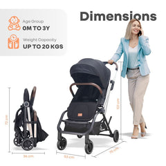 Street Smart 360 Baby Stroller With Personalized Name Plate