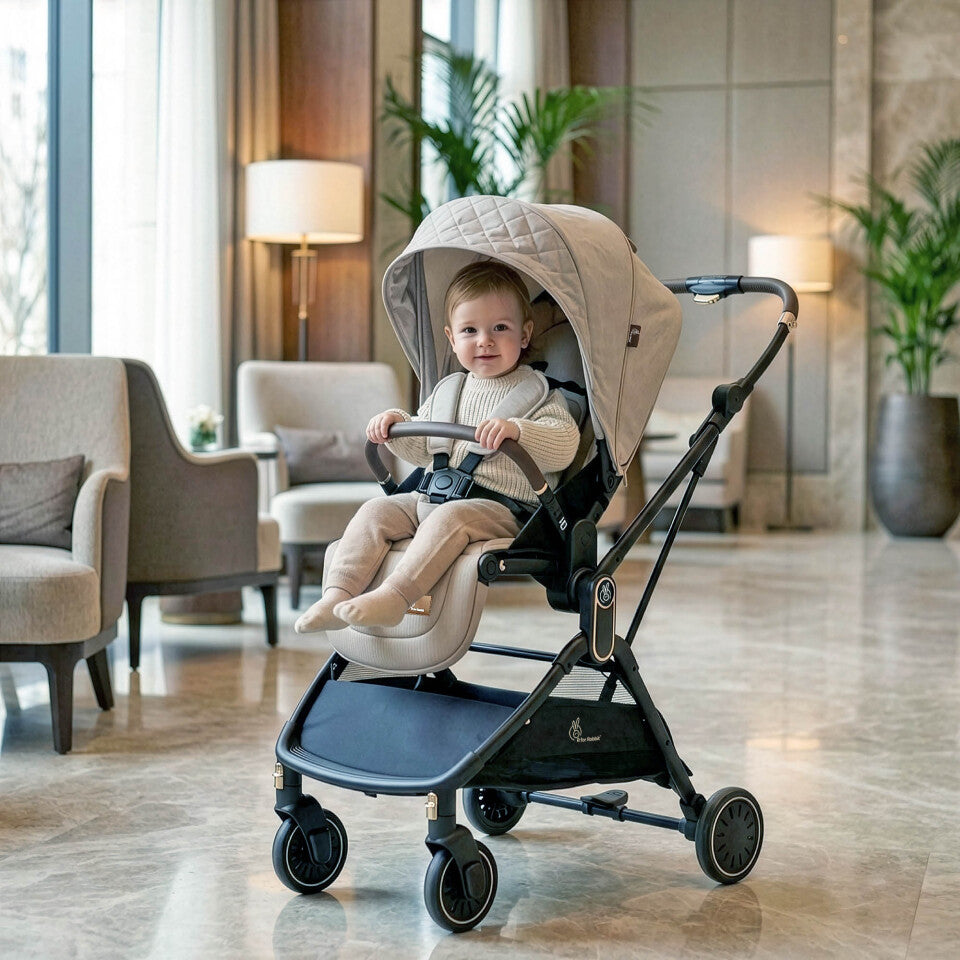 Street Smart Regal 2-Way Reversible Baby Stroller with One-Hand Fold & 5-Point Safety Harness