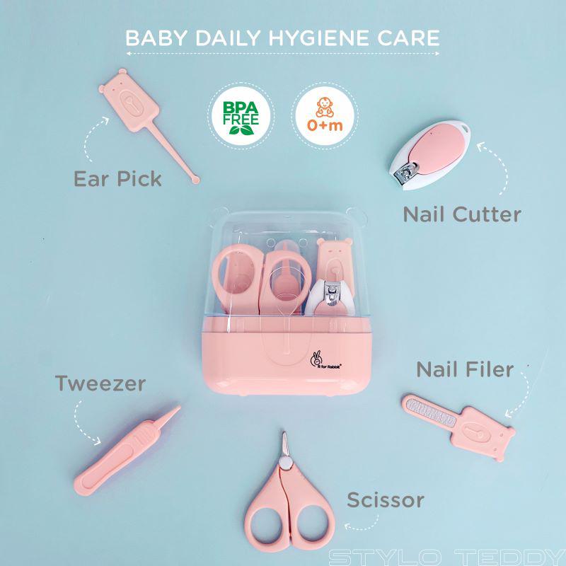 Stylo Teddy Baby Care Set Nail Cutter Nail Filer Scissor Tweezer