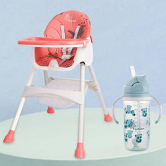 Sugar Doodle High Chair + Bubble Sipper Bottle
