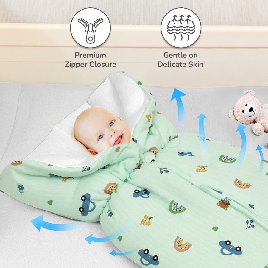 Snuggy Bliss Baby Bedding 100% Muslin Cotton Lightweight Travel-Friendly