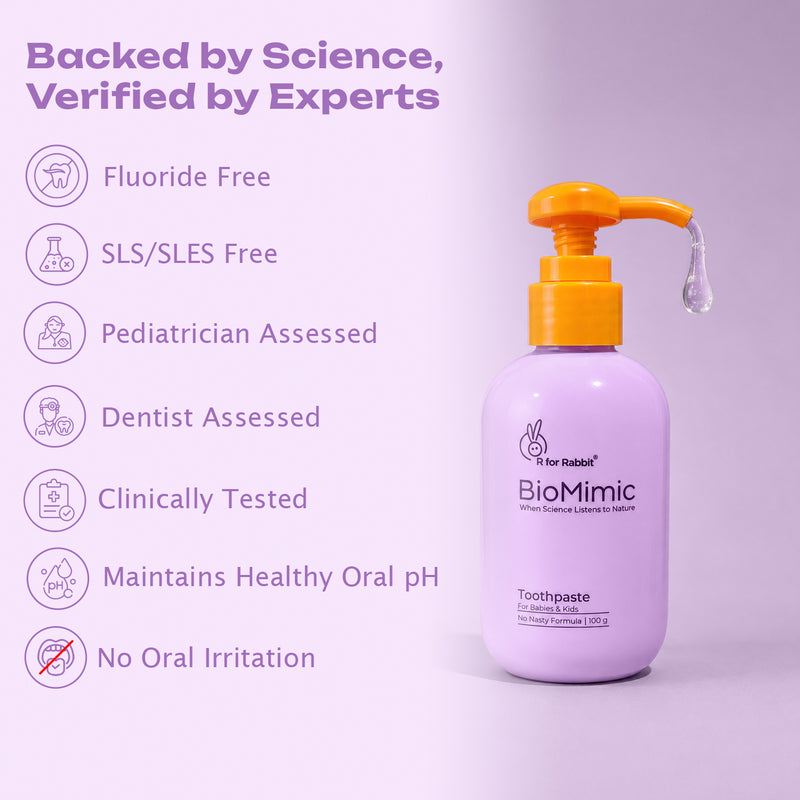 BioMimic Kids Toothpaste - Strawberry Bubblegum Flavor - Fluoride Free With Xylitol and Lactoferrin