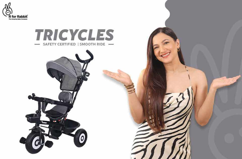 Buy R for Rabbit Tricycles for Kids, 3 in 1, Adjustable, 95 Installed