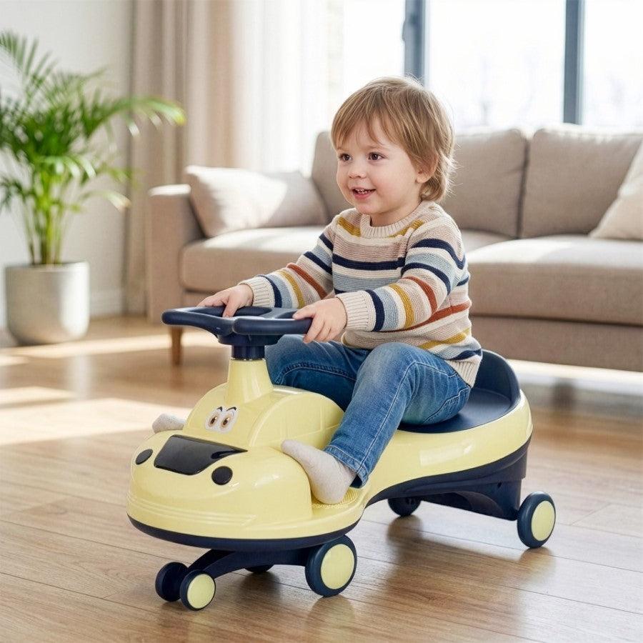 Iya Iya Zippy Swing Car For Kids - Yellow