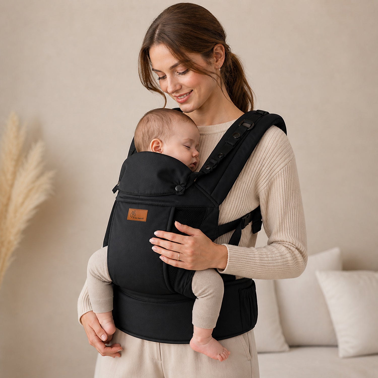 Comfy Hug Ergo 2-in-1 Baby Carrier - Black