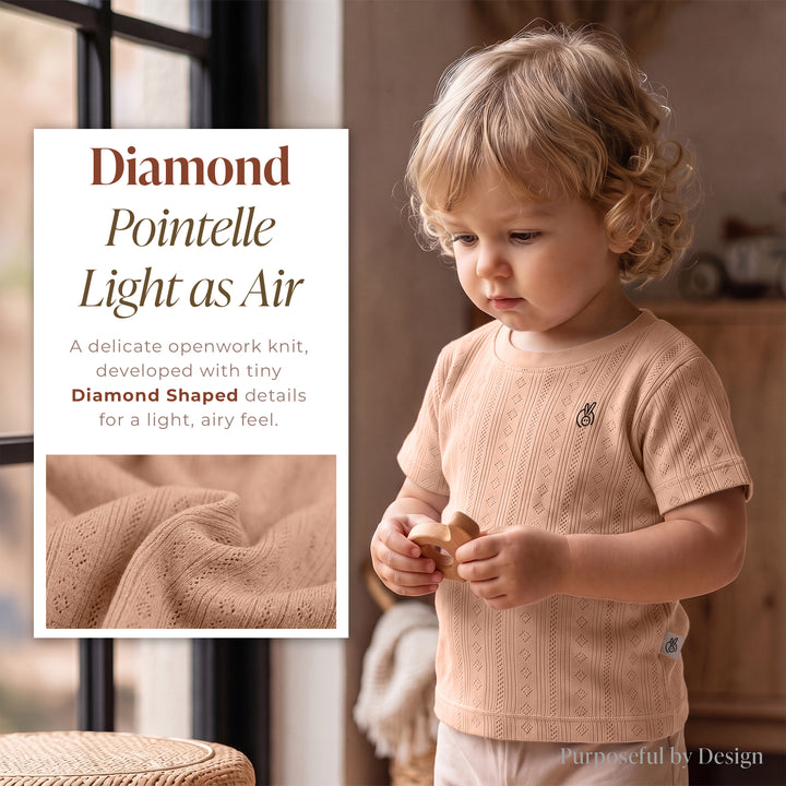 Mushmellow Woodsmoke Pointelle T-Shirt