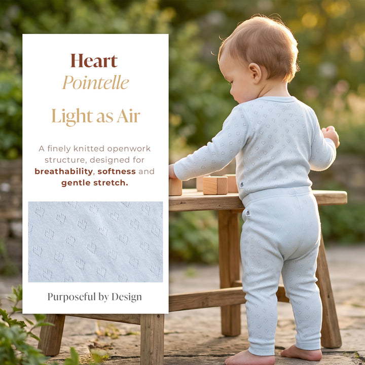 Mushmellow Ice Melt Pointelle Onesie Bottom 2-Piece Set