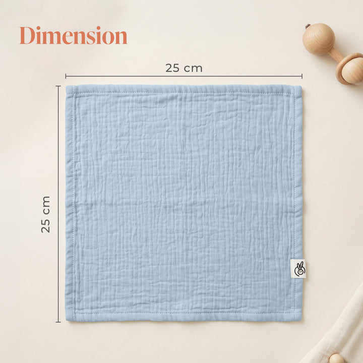 Pastelpops Multicolor Cotton Crinkle Wash Cloth Free Size (Design B)