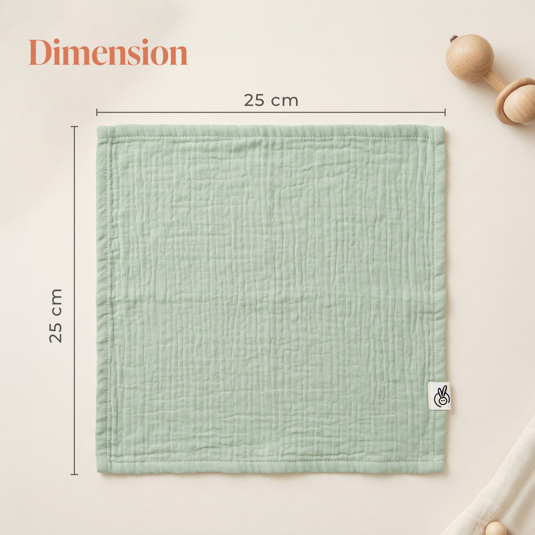 Pastelpops Multicolor Cotton Crinkle Wash Cloth Free Size (Design A)