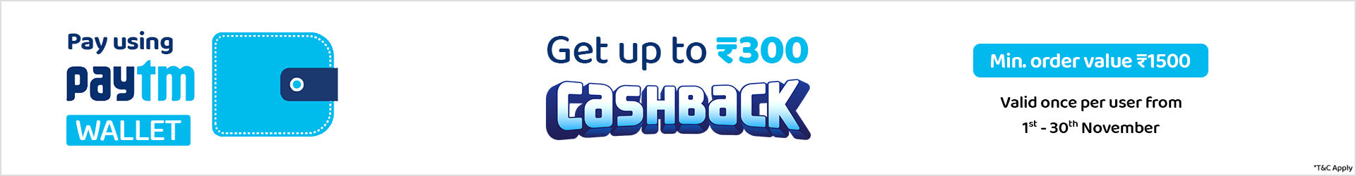 Paytm Wallet Cashback Offer
