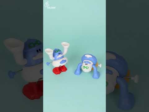 Orapple Flip n Hop Wind-Up Toy for Babies & Toddlers, Safe ABS Material, Educational Mechanical Flip Toy, Set of 2