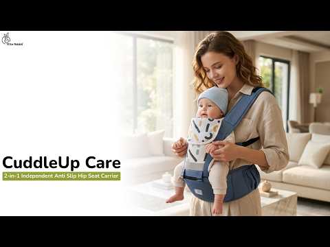 CuddleUp Care 5 in 1 Baby Carrier with Breathable Mesh and Dual Secure Waist Belt – Abstract Black