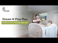 Dream N Play Plus Baby Cot 3-in-1 Multipurpose and Plug N Play Installation