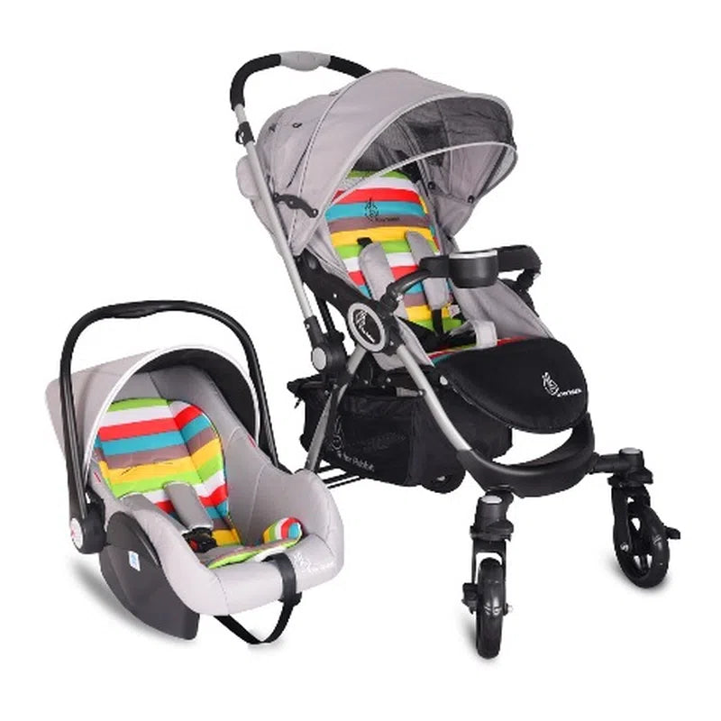 Chocolate Ride Travel System Baby Stroller With Infant Car Seat