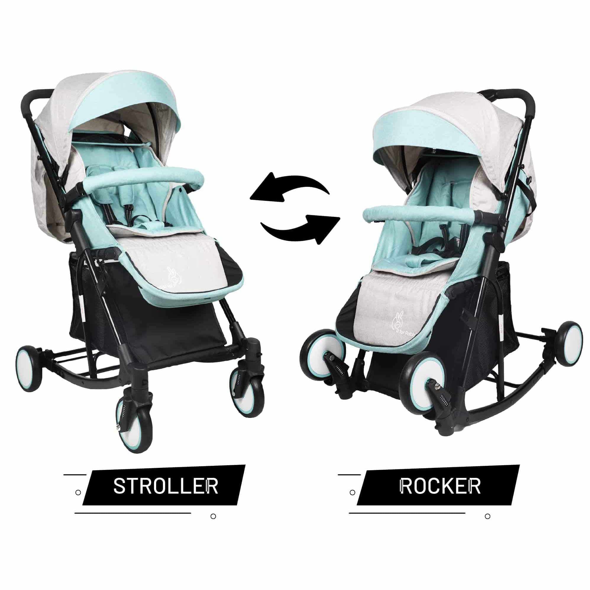 Rock N Roll - 2 In 1 Baby Stroller Cum Rocker, Light Weight, Compact T