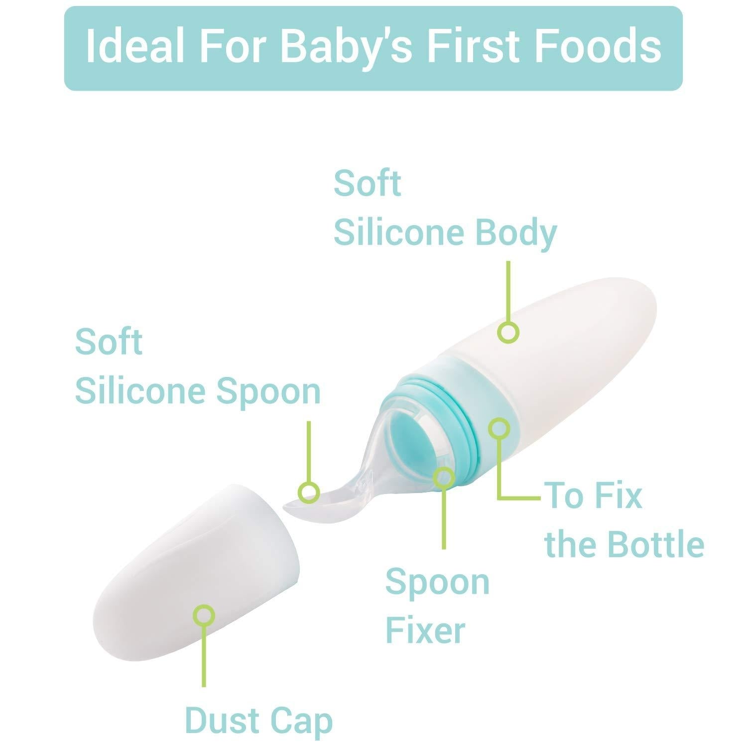 R for Rabbit Silicone Feeding Bottle Spoon