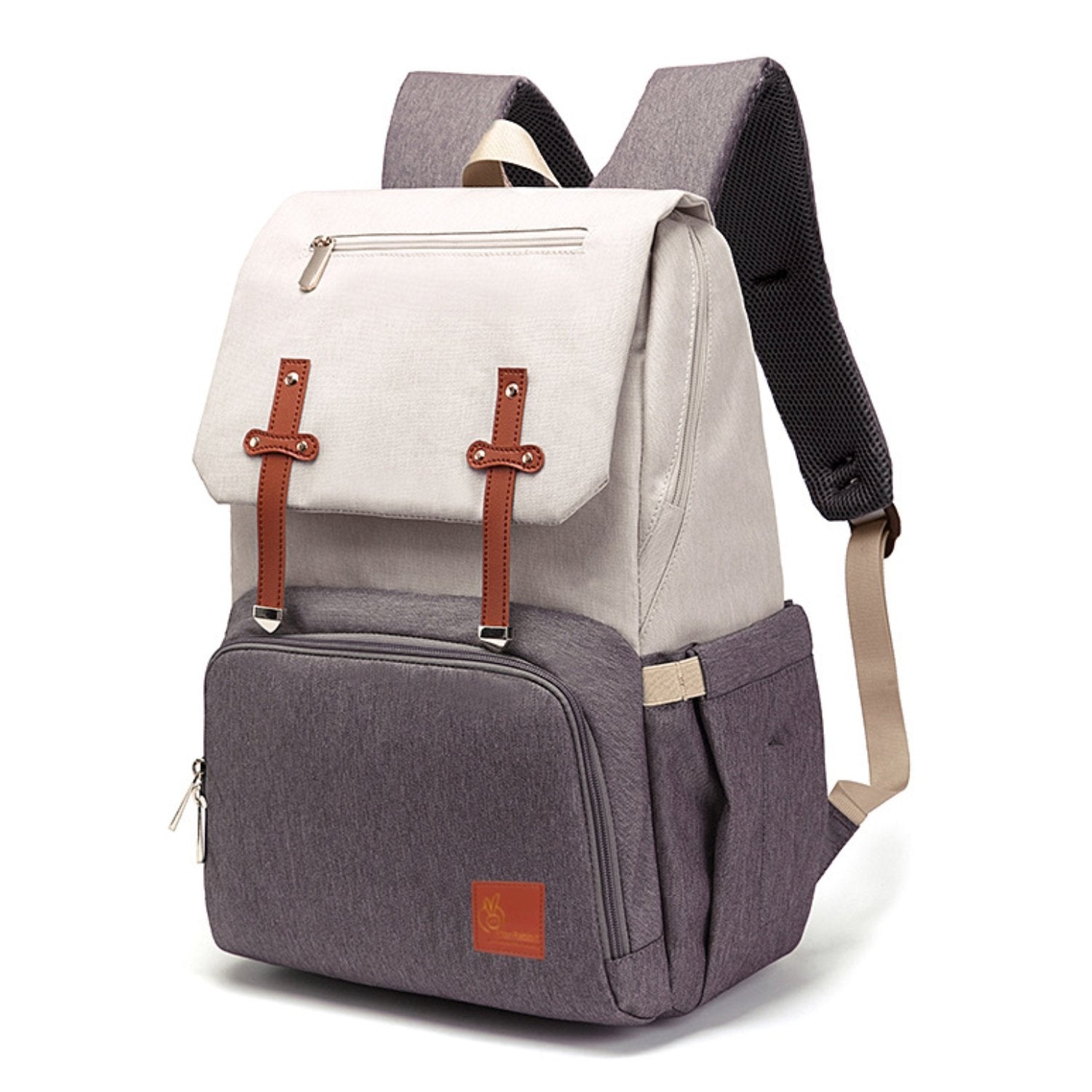 Caramello Smart Diaper Bags For Mother With High-Quality Water-Resistant Material - Beige Brown