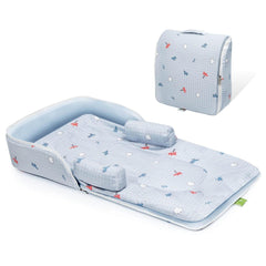 Baby Nest Lite Bed - Easy Compact Fold, Zip Clouser, Carry Like Bag, Travel Friendly