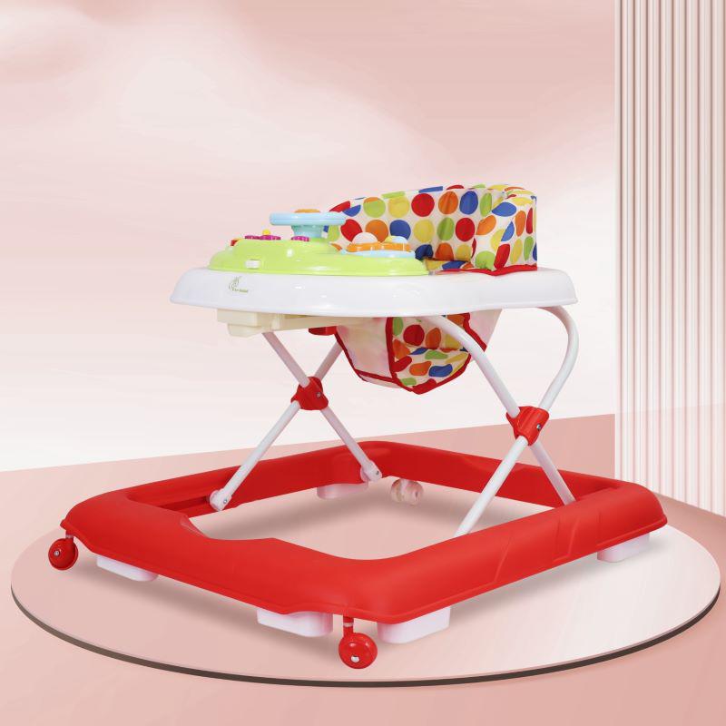 Step Up Walker Anti-Fall with Height Adjustment, Musical Toy, Soft C