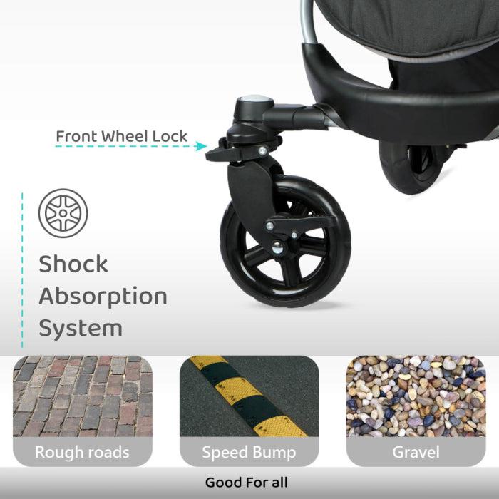 Chocolate Ride Baby Stroller & Pram - Reversible Handle Chocolate Ride Baby Stroller & Pram - Reversible Handle