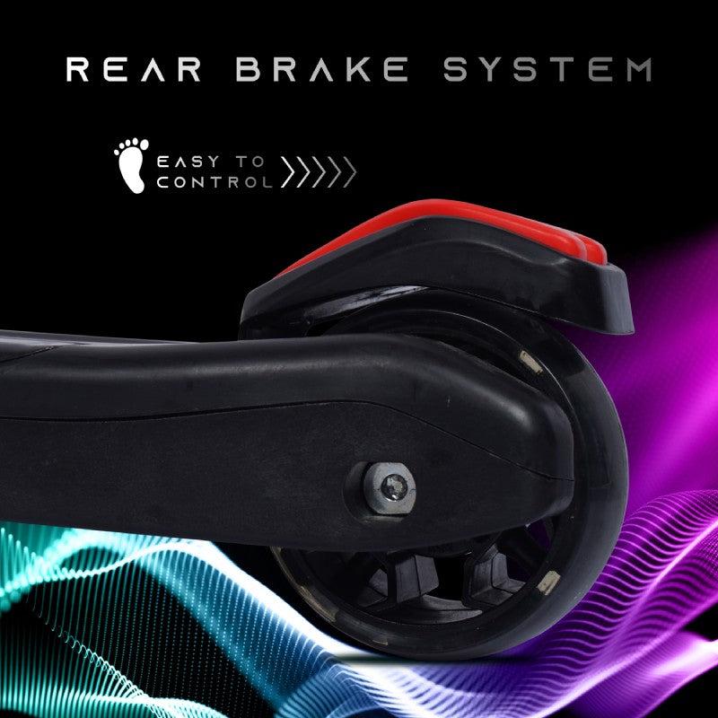 Road Runner Racer Scooter (Black) BIS Certified 3-Wheel - R for Rabbit